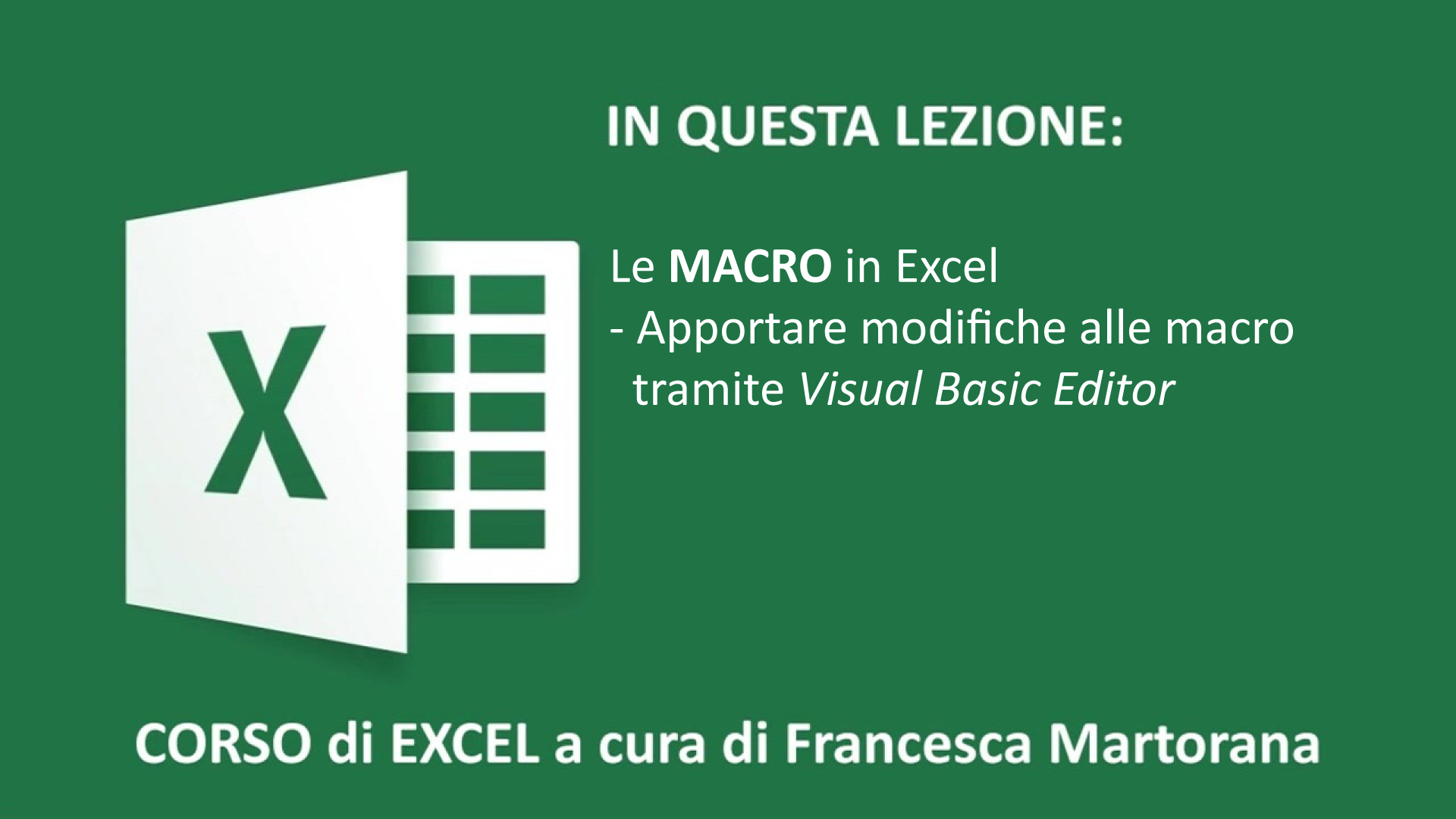 Excel Macro
