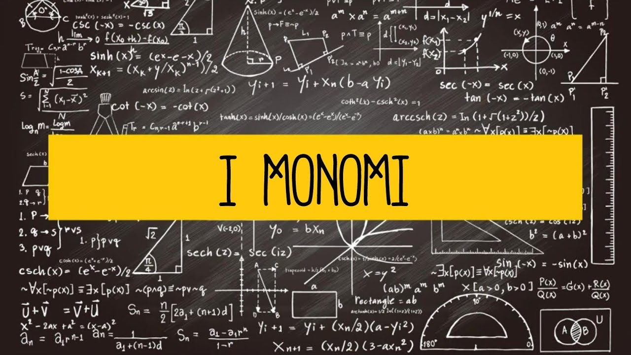Matematica I MONOMI