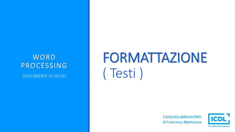 ICDL Word Processing